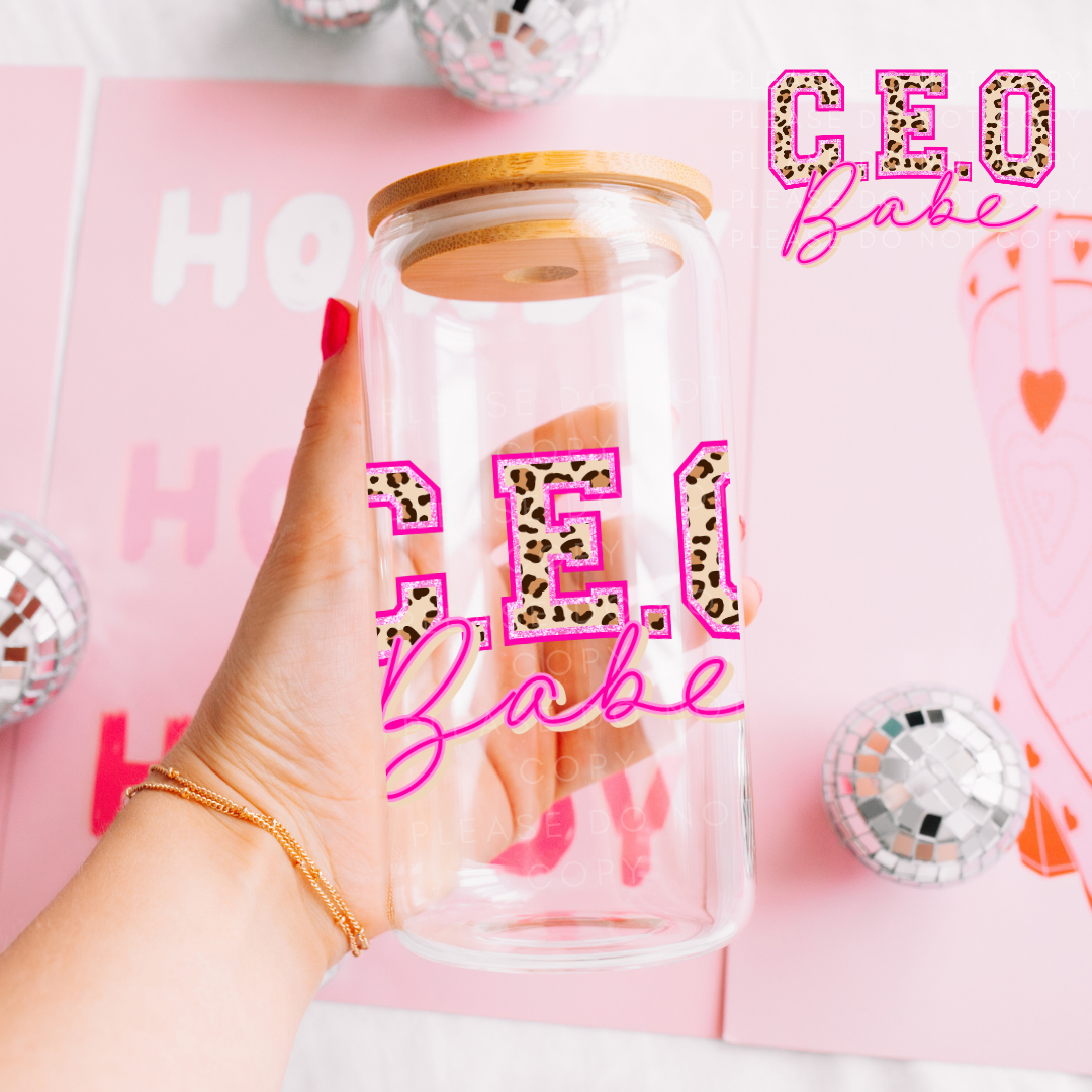 CEO Babe Vinyl Decal Wrap for Libby Cup 16 0z