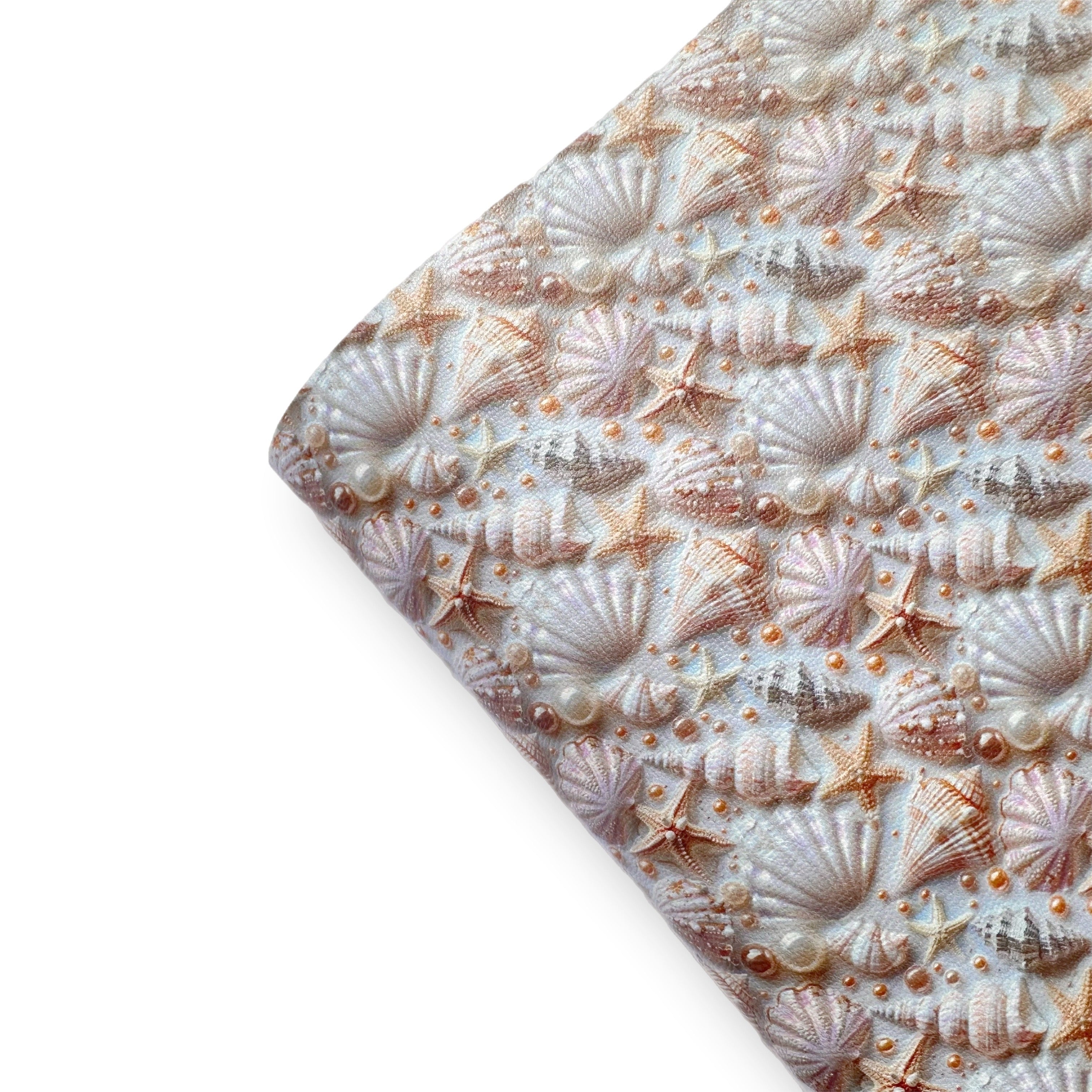 Pearl Shells Darling Premium Faux Leather Fabric