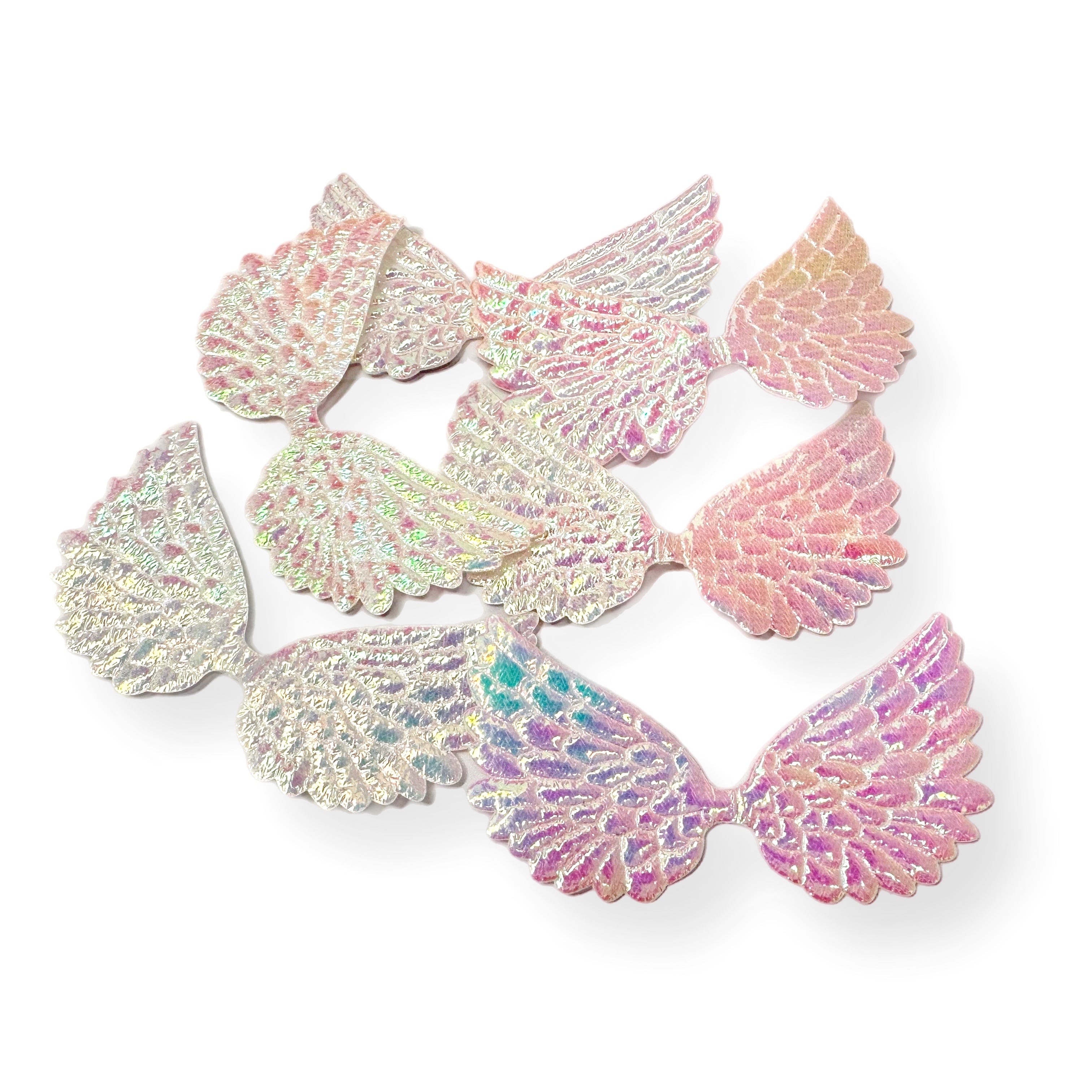 Iridescent From Heaven with Love Angel Wings- 6 Pack
