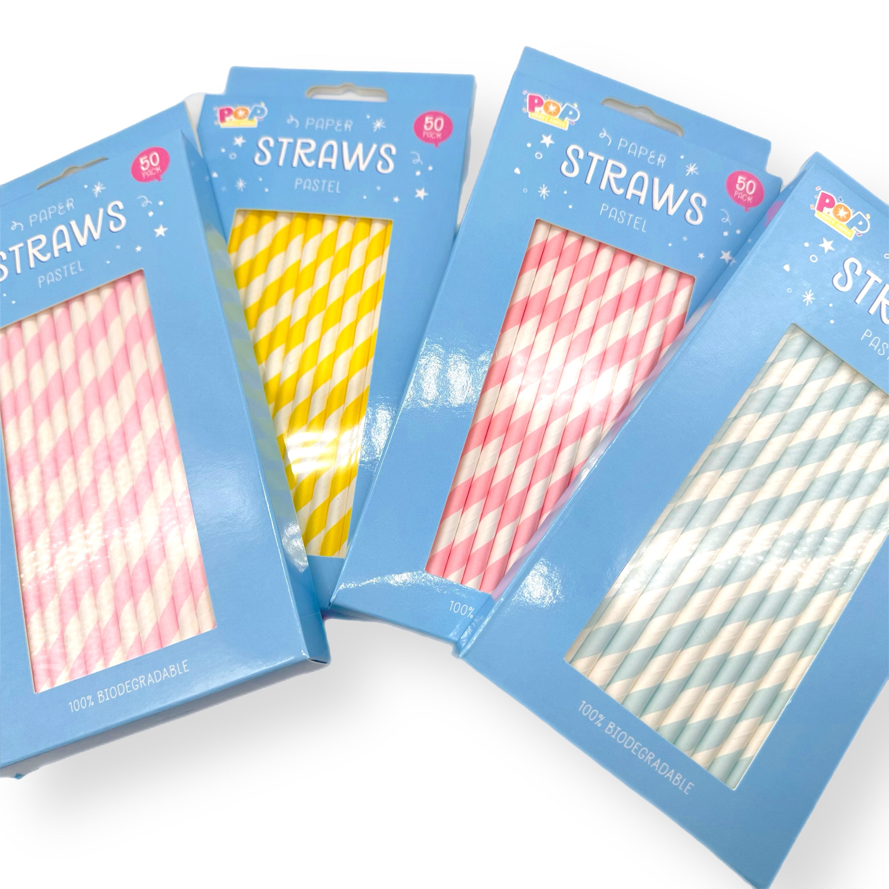 Pastel Straw- Pack of 50
