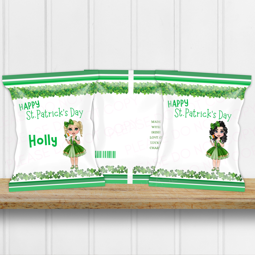Irish St Patricks Day Dolly Girls DIY Treat Packs- eliza henri