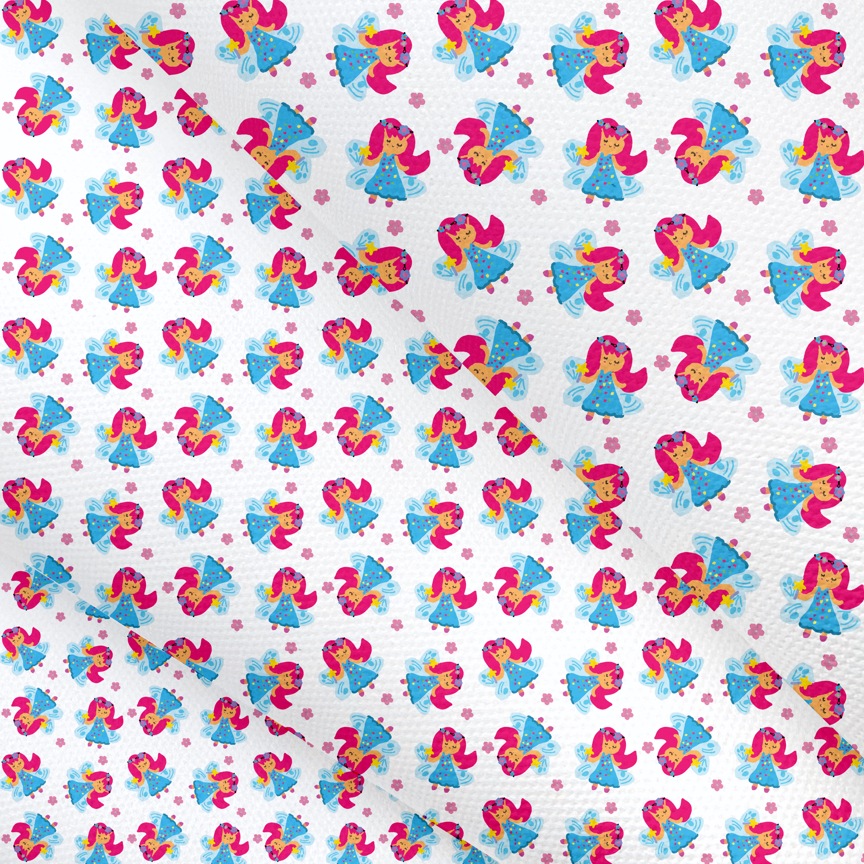 Little Ariana Fairy ‘Tiny Designer’ Canvas Lux Premium Printed Fabric- 3 Sizes