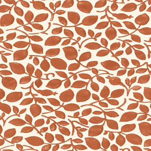 Cumbrian Vine - Orange -Hesketh House Liberty Cotton Fabric 04775650Z