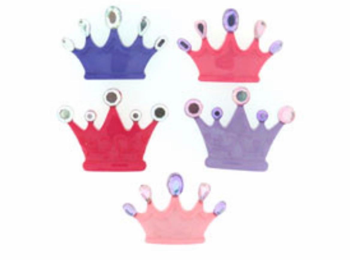 Dress It Up Princess Crowns Premium Novelty Button Packs - Eliza Henri Craft Supply