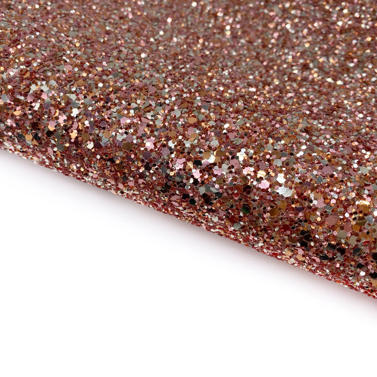 Copper Queen Lux Premium Chunky Glitter Fabric