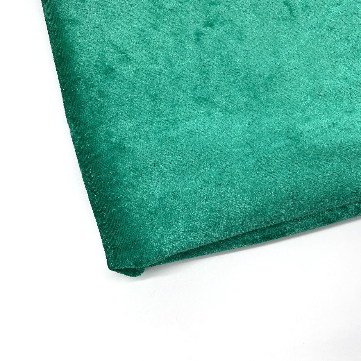 Emerald Green Crushed Velvet Fabric