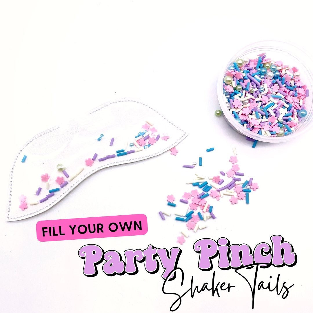 EH Party Pinch Faux Leather Shaker Tails- DIY Fill Your Own Shakers