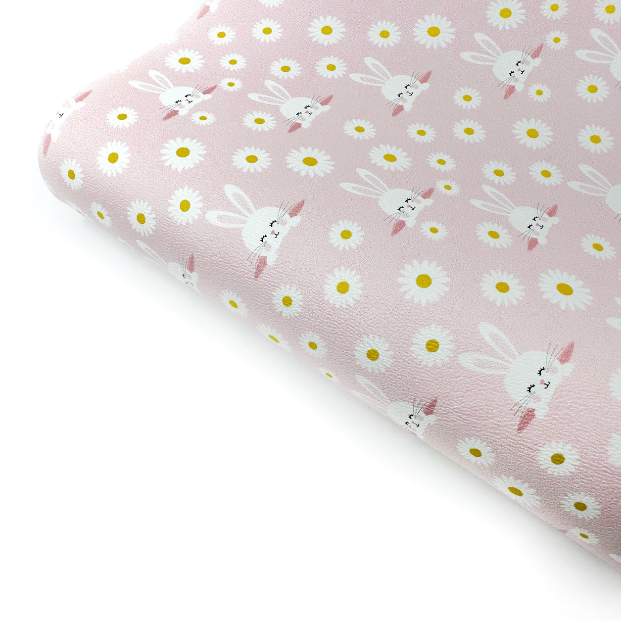 Little Daisy Bunny Premium Faux Leather Fabric Sheets