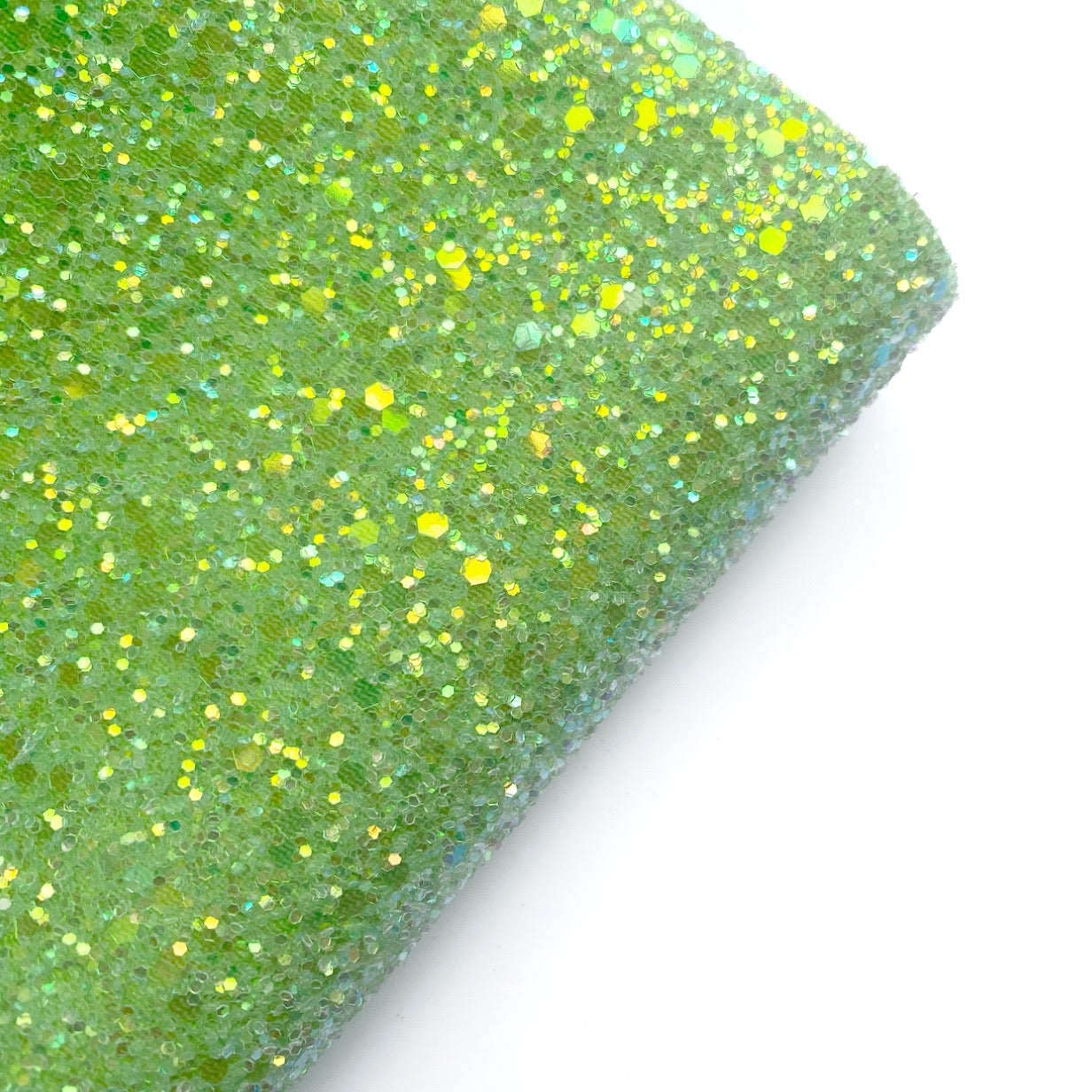 Grassy Green Fairytales Lux Premium Chunky Glitter Fabric