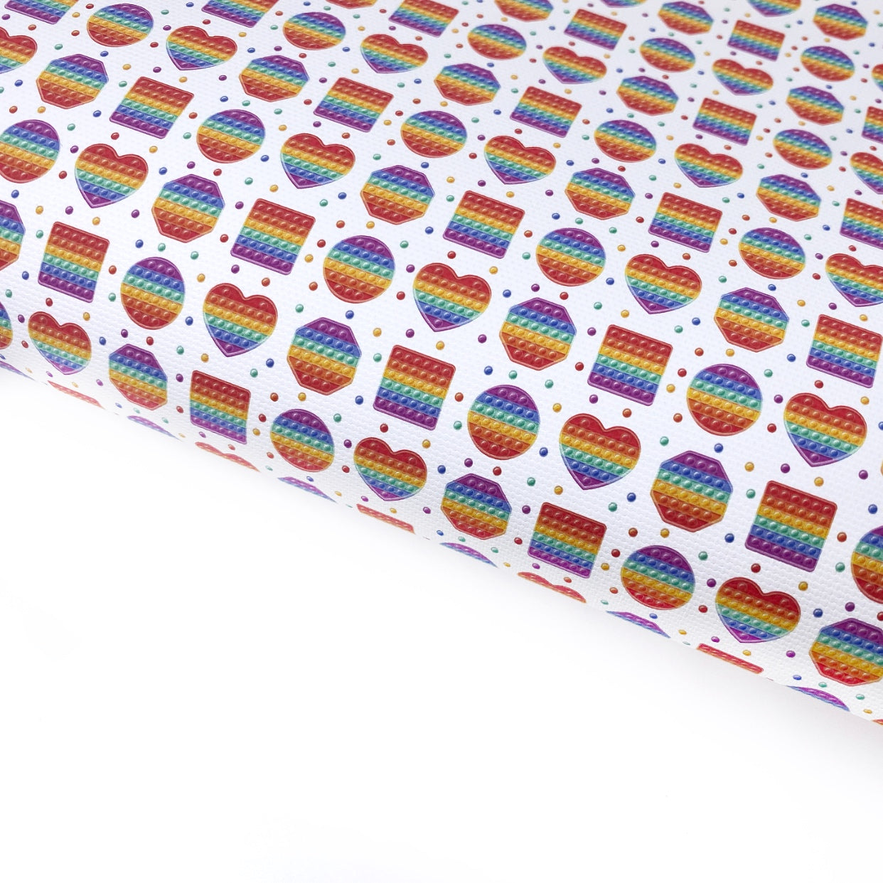 Rainbow Fidget Toys Lux Premium Printed Bow Fabric