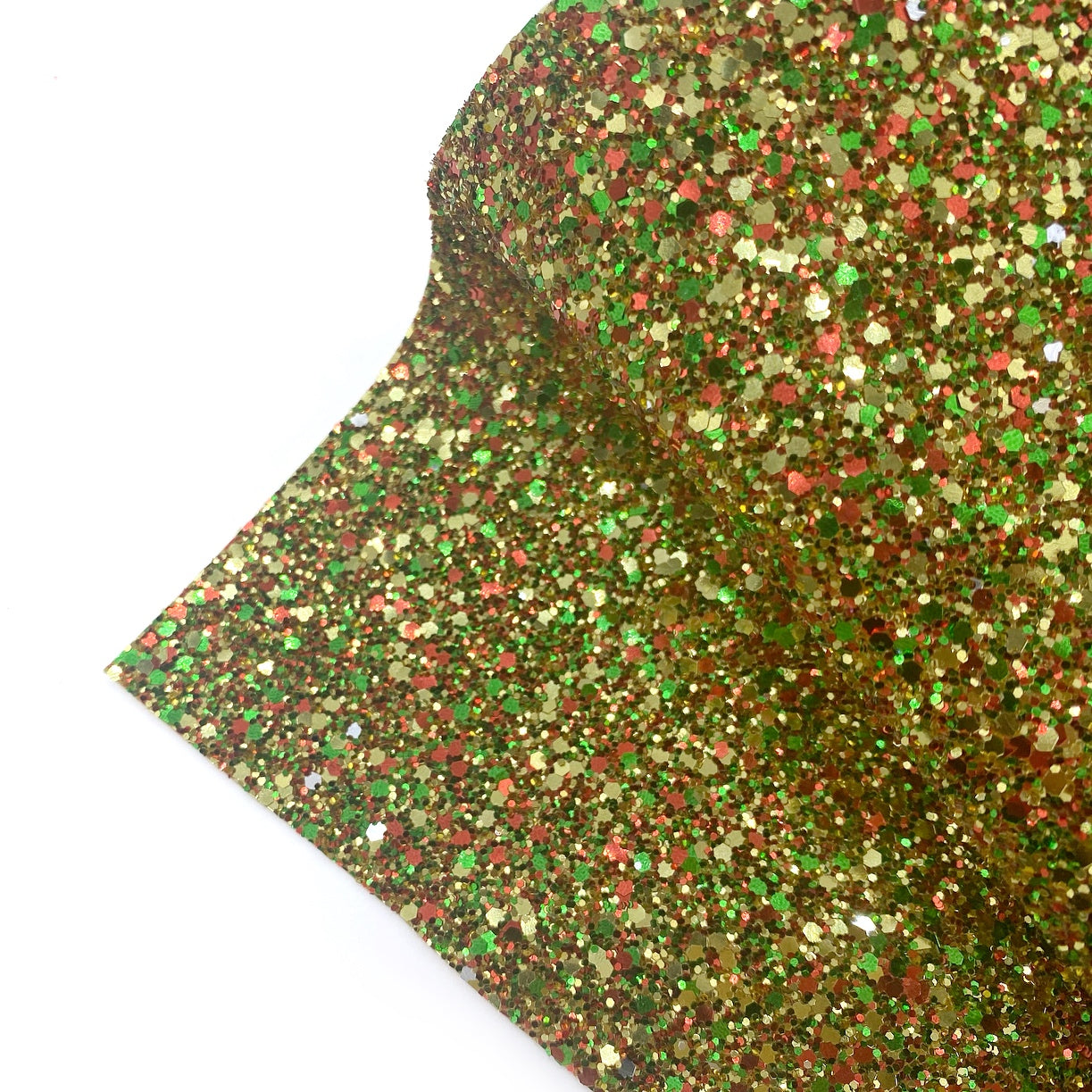 Queen of Christmas Lux Premium Chunky Glitter Fabric
