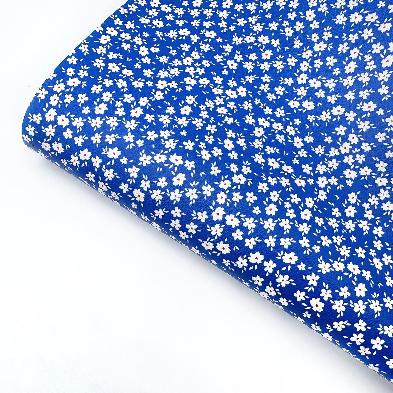 Forget me not Floral Premium Faux Leather Fabric Sheets
