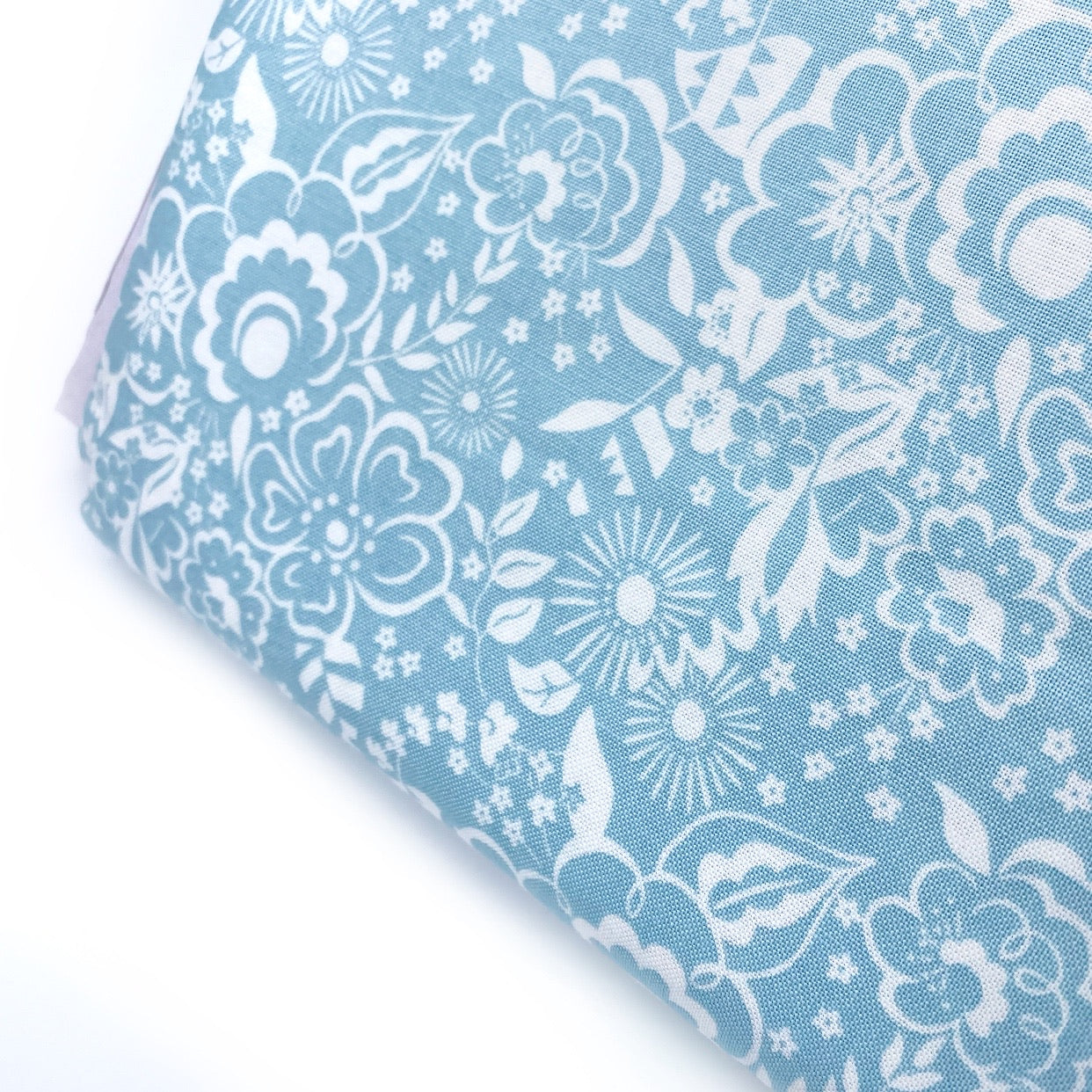 Lindy Silhouette Pale Blue- Deco Dance Liberty Cotton Fabric 04775919B