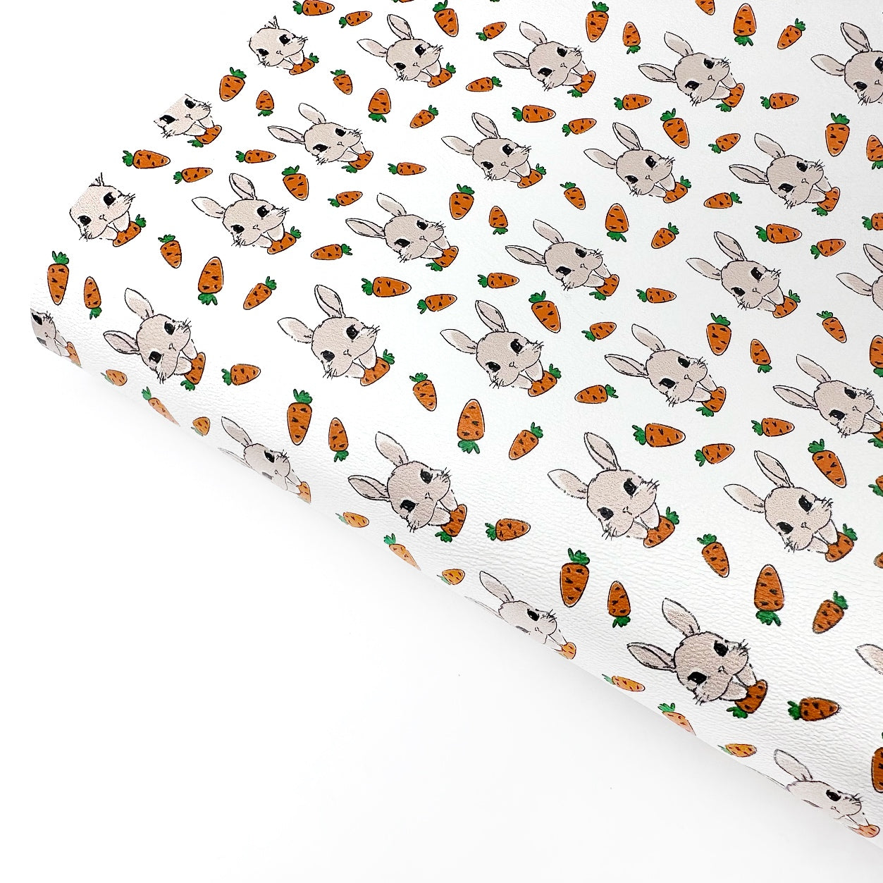 Some Bunny's Carrot Premium Faux Leather Fabric Sheets