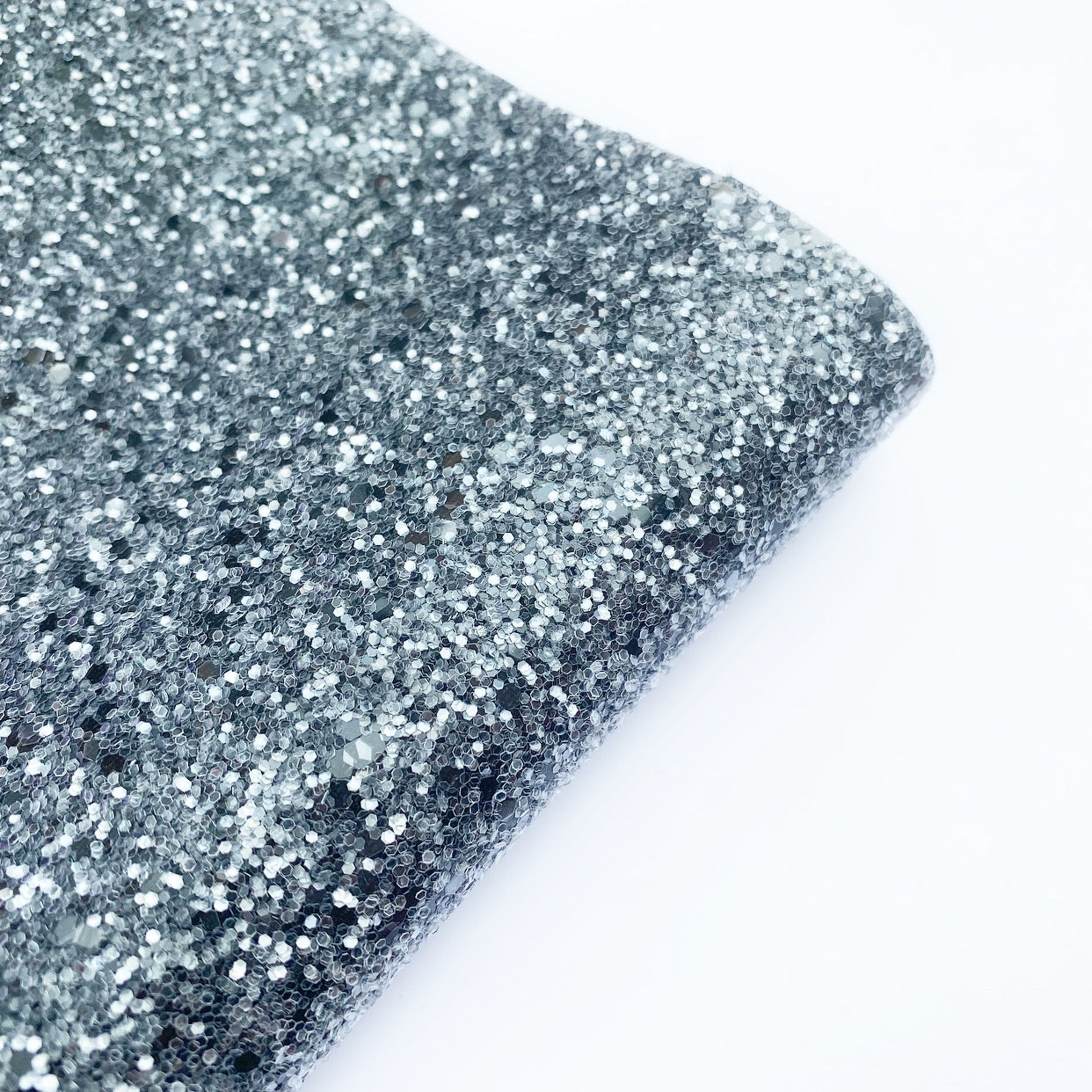 Black Frost Lux Premium Chunky Glitter Fabric