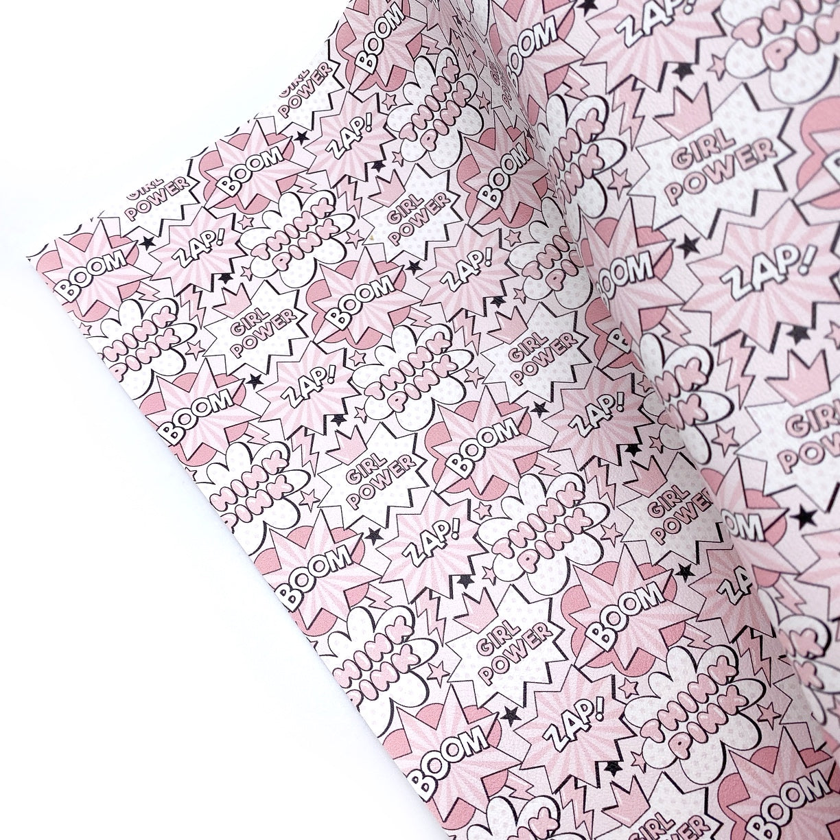 Girl Power is my Super Power Premium Faux Leather Fabric Sheets
