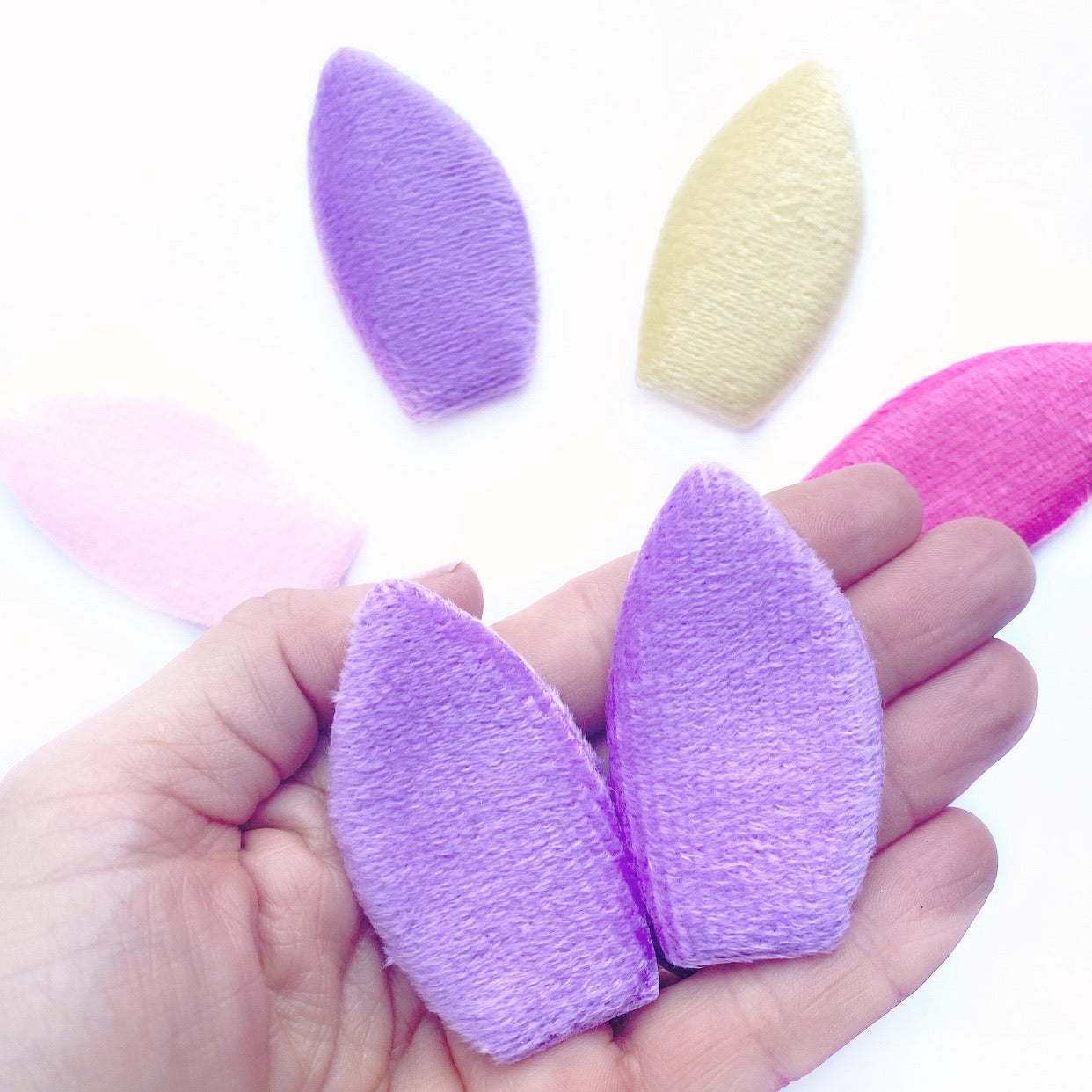 Fluffy Soft Padded Bunny Ears- Pair