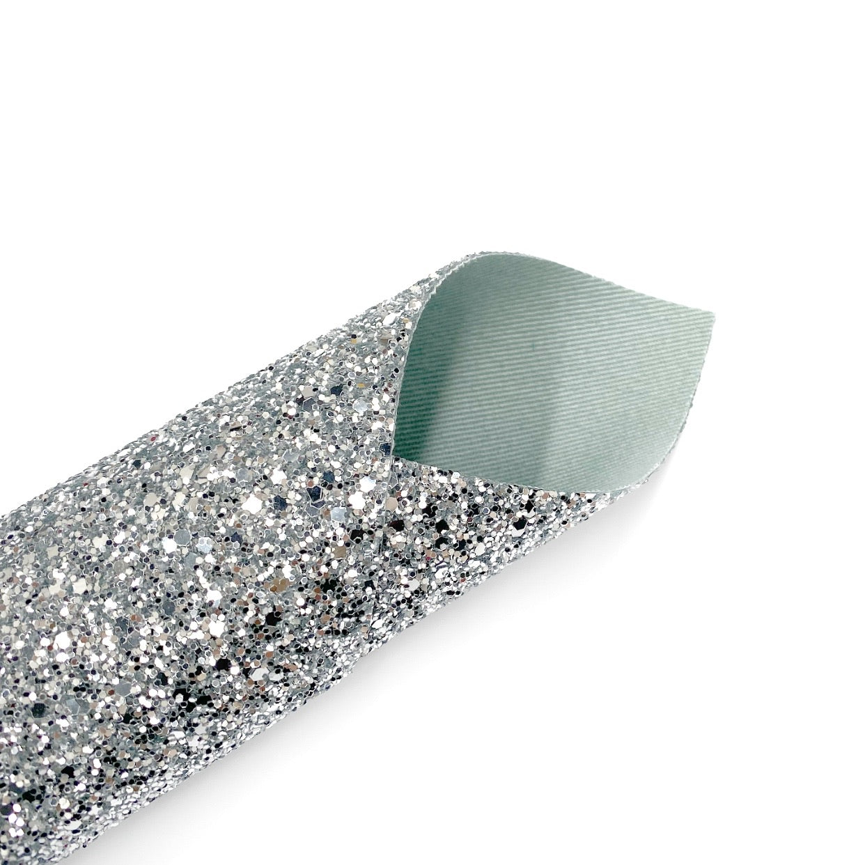 Silver dust Lux Premium Chunky Glitter Fabric