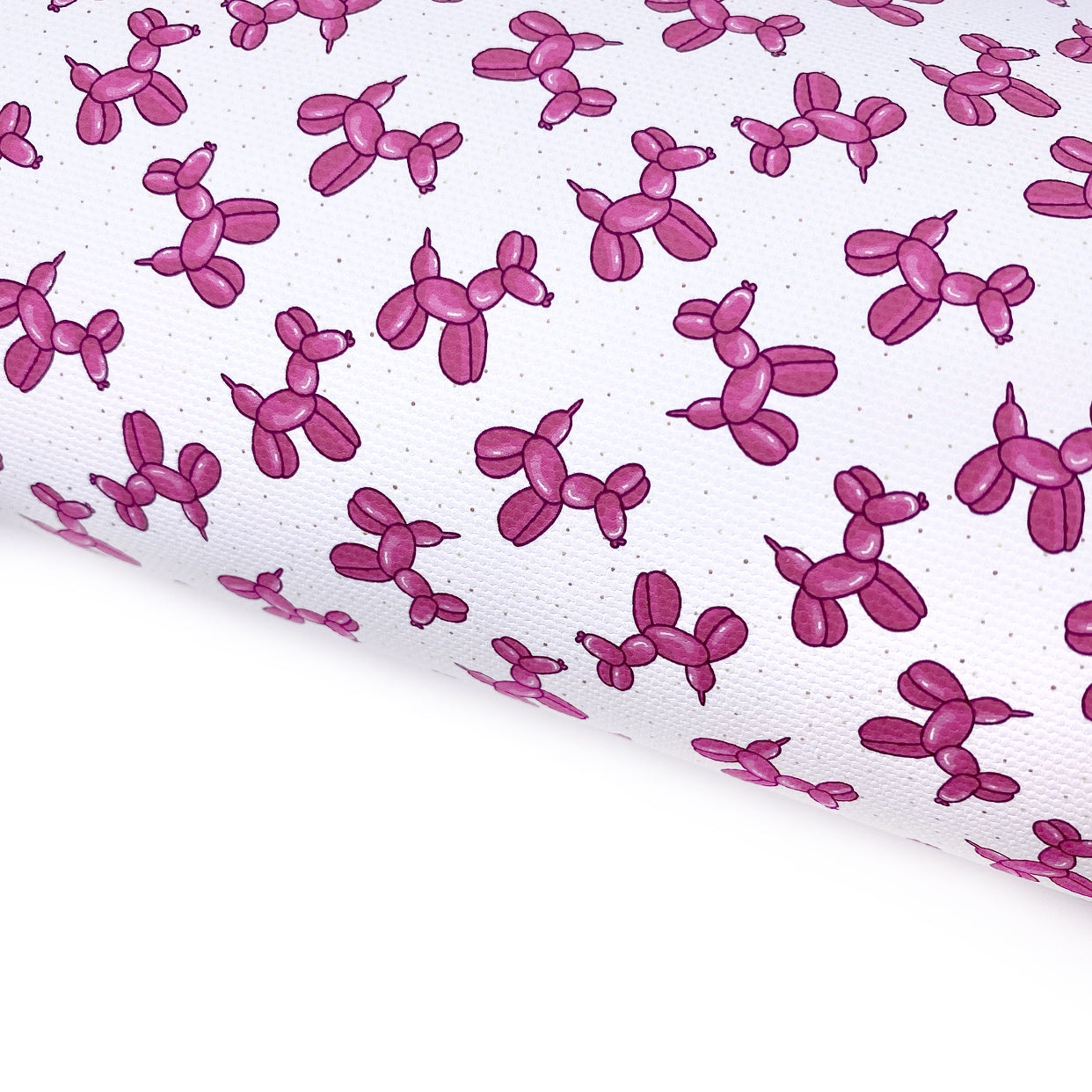 Pink Animal Balloons Lux Premium Canvas Bow Fabrics