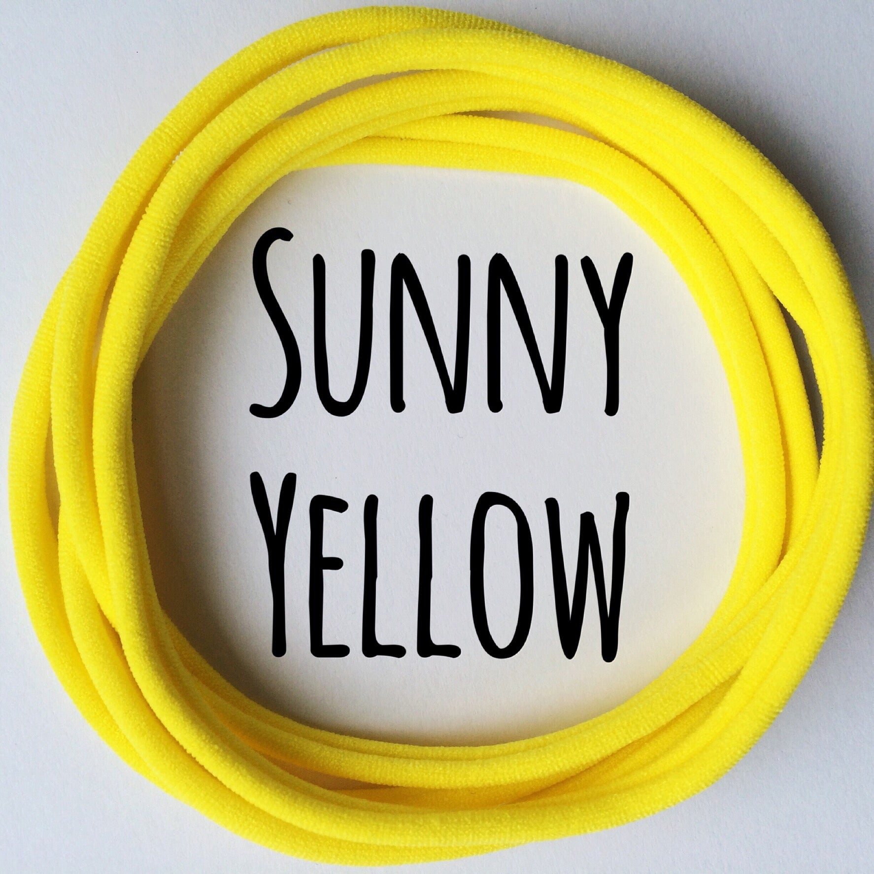Skinny Nylon Headbands- Dainties- Sunny Yellow - Eliza Henri Craft Supply