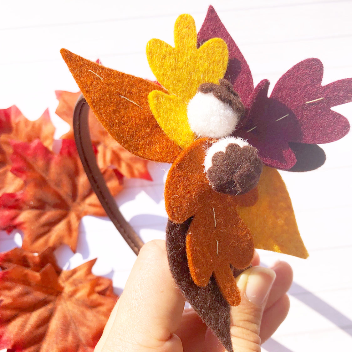 How to create an Autumn Acorn Headband- Our first BB Craft Kit