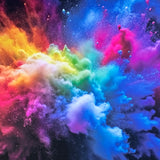 Rainbow Blast Canvas Photography Background