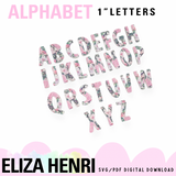 Exclusive EH Alphabet Letters 1'' SVG/PDF