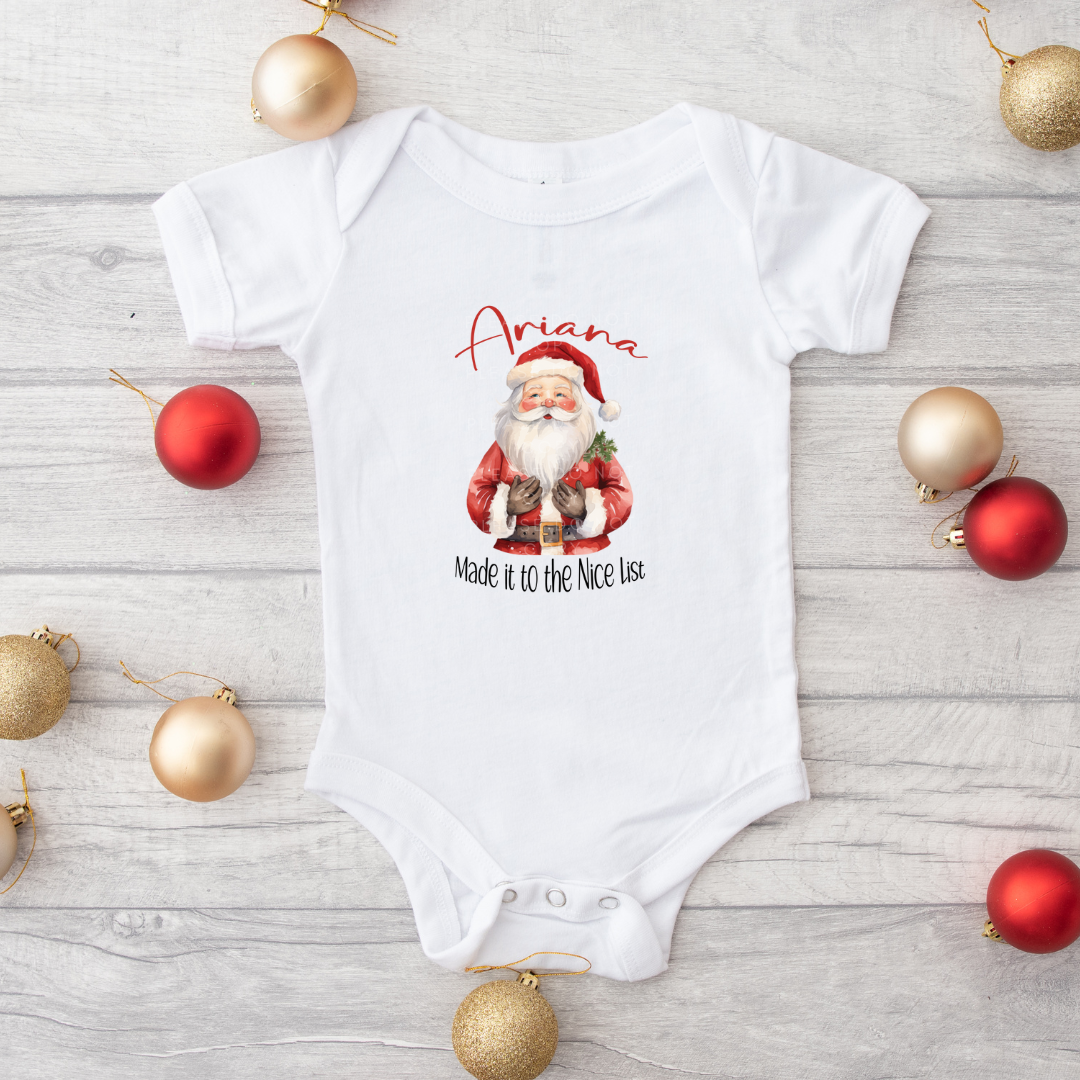 Personalised Made it to the Nice List DTF Full Colour Transfers