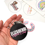 DIY Business Logo Keyring Bag Tags Hand Cut Outs