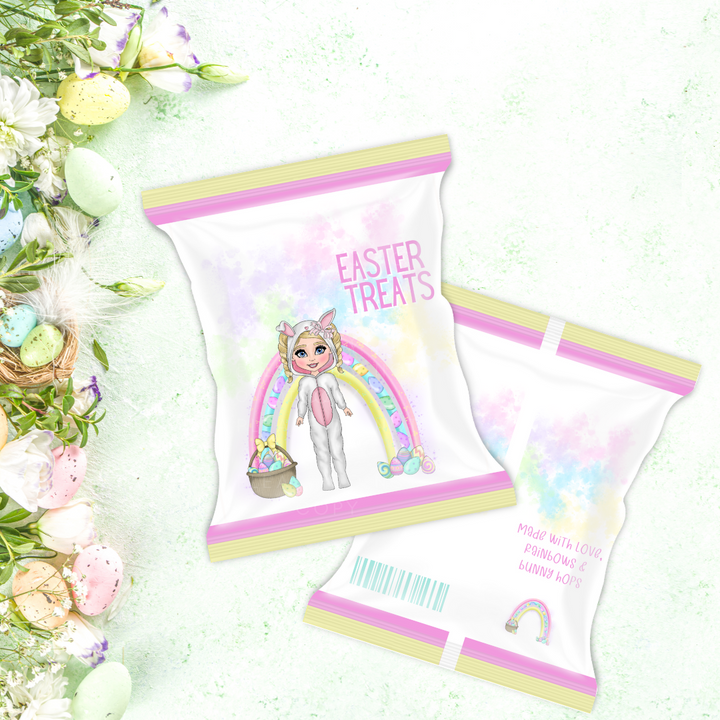 Easter Girl Bunny Dolly Onesies DIY Treat Packs