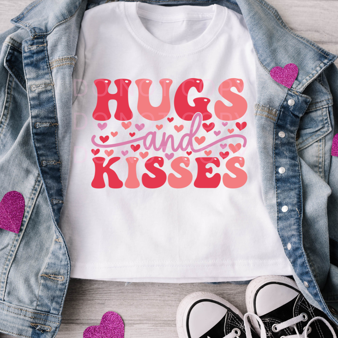 Hugs & Kisses DTF Full Colour Transfers
