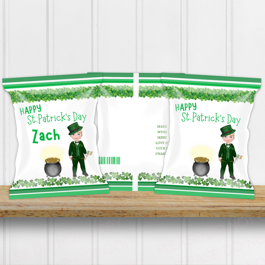 Irish St Patricks Day Dolly Boys DIY Treat Packs- eliza henri