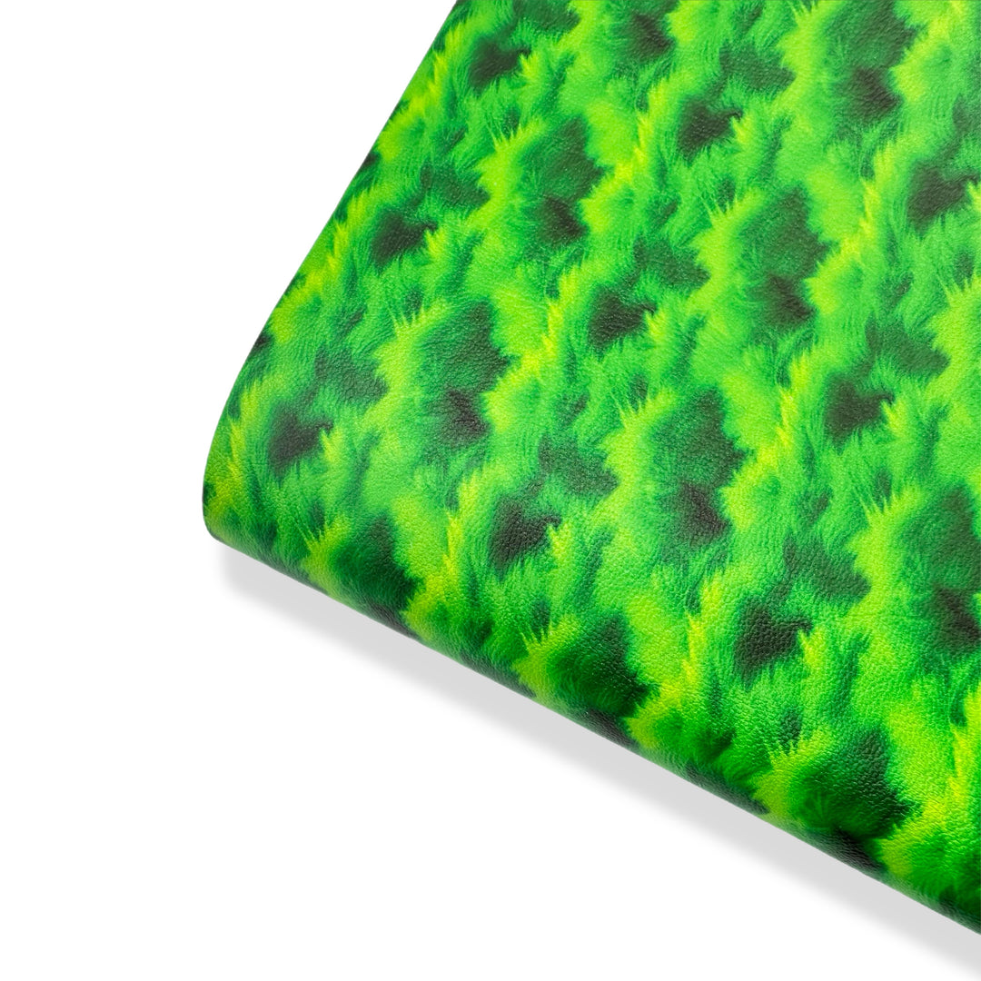 Green Fluff Premium Faux Leather Fabric