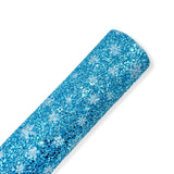 Limited Edition Frozen Snowflakes Chunky Glitter Fabric