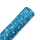 Limited Edition Frozen Snowflakes Chunky Glitter Fabric