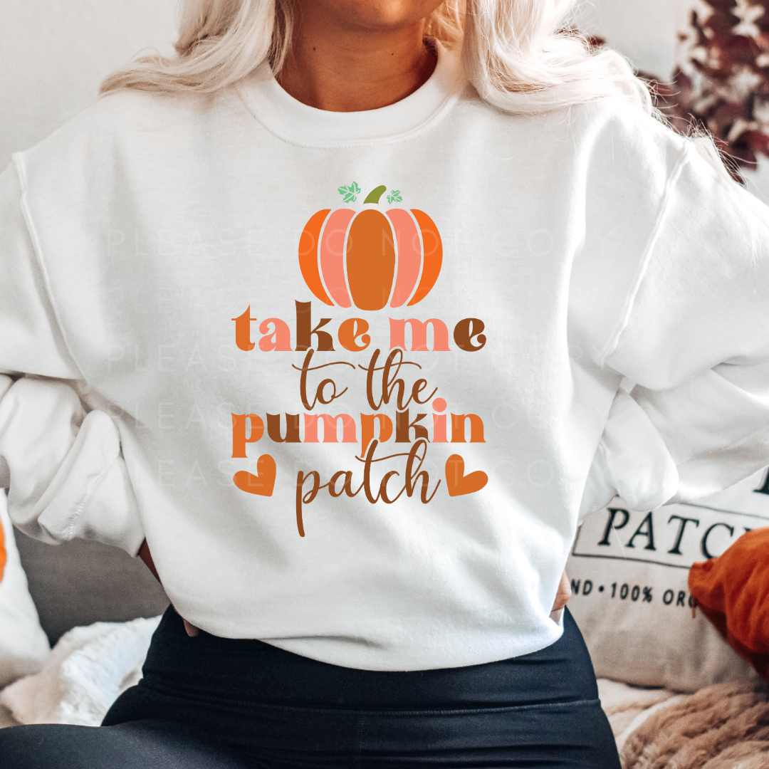 Take me to the Pumpkin Patch DTF Full Colour Transfers