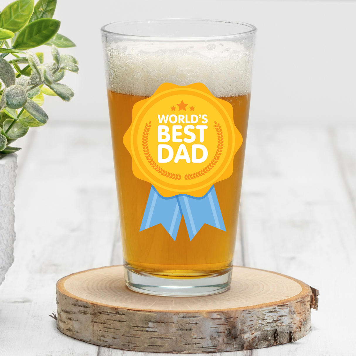 Worlds Best Dad Award UV-DTF Decal - 10cm
