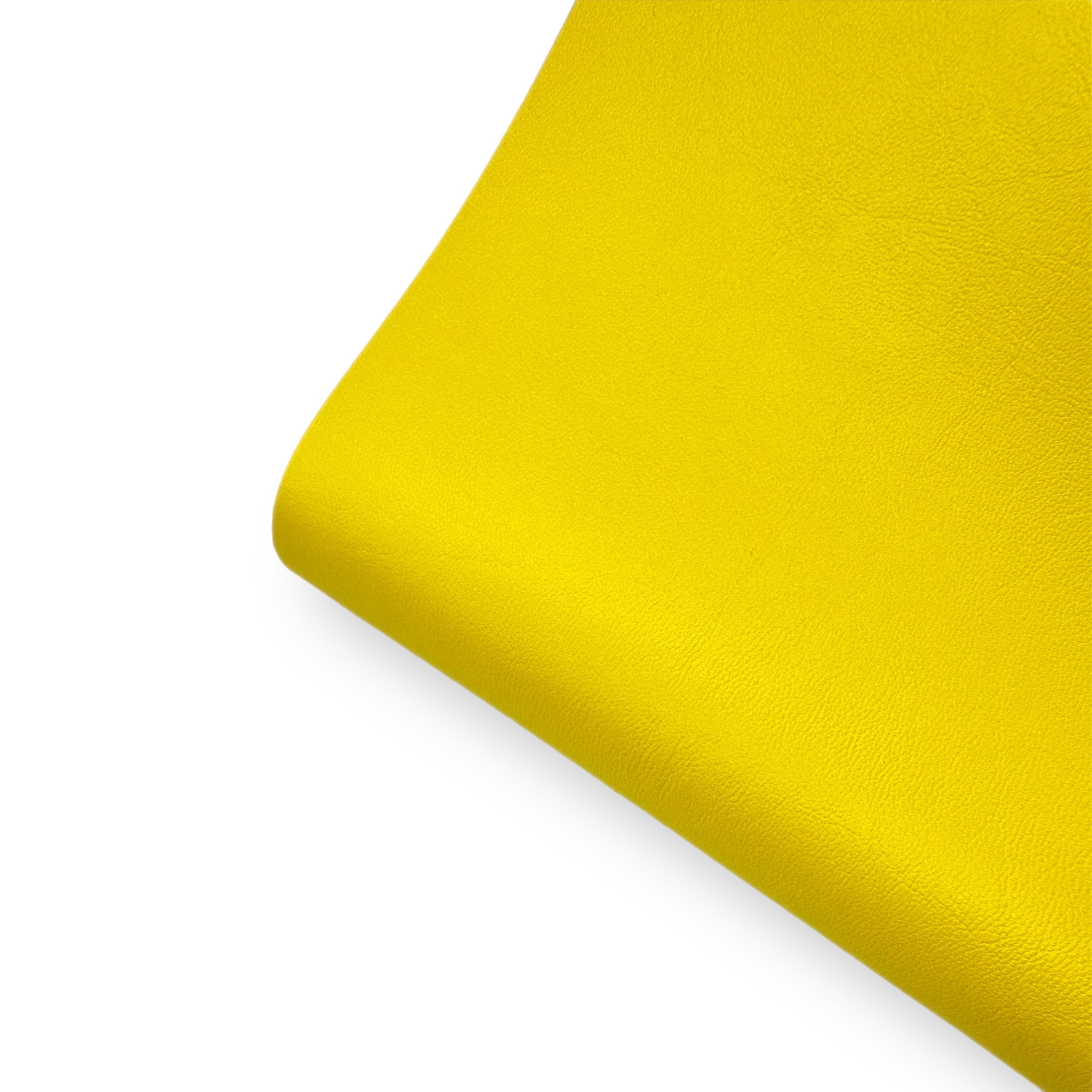 Banana Yellow Core Colour Premium Faux Leather Fabric Sheets