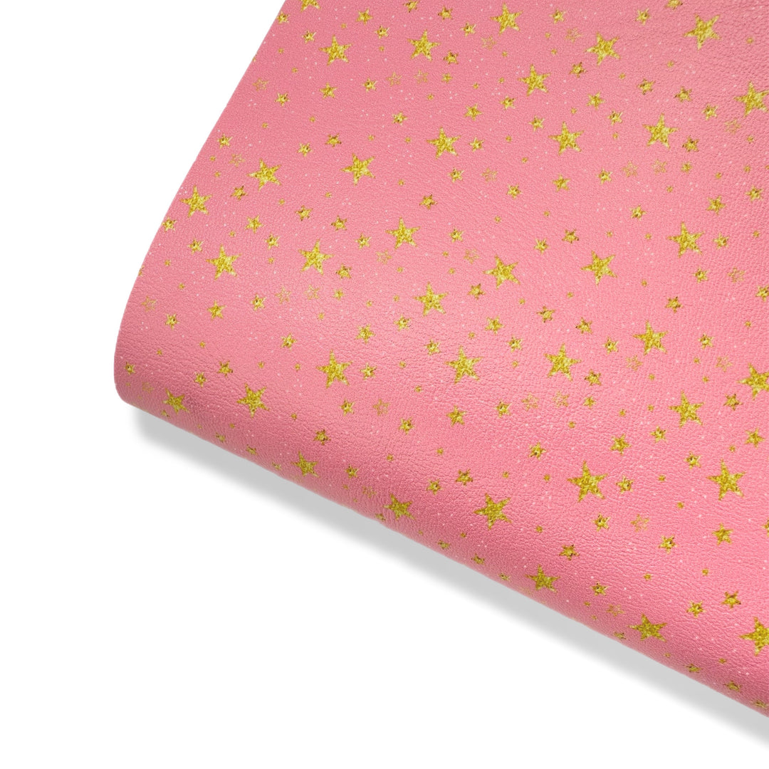 Party with the Stars Premium Faux Leather Fabric