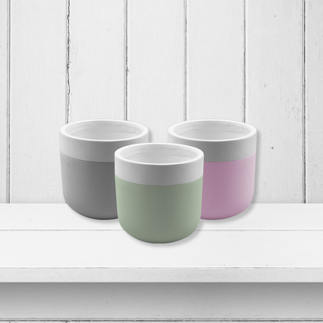 Two Tone Plant Pot 12cm