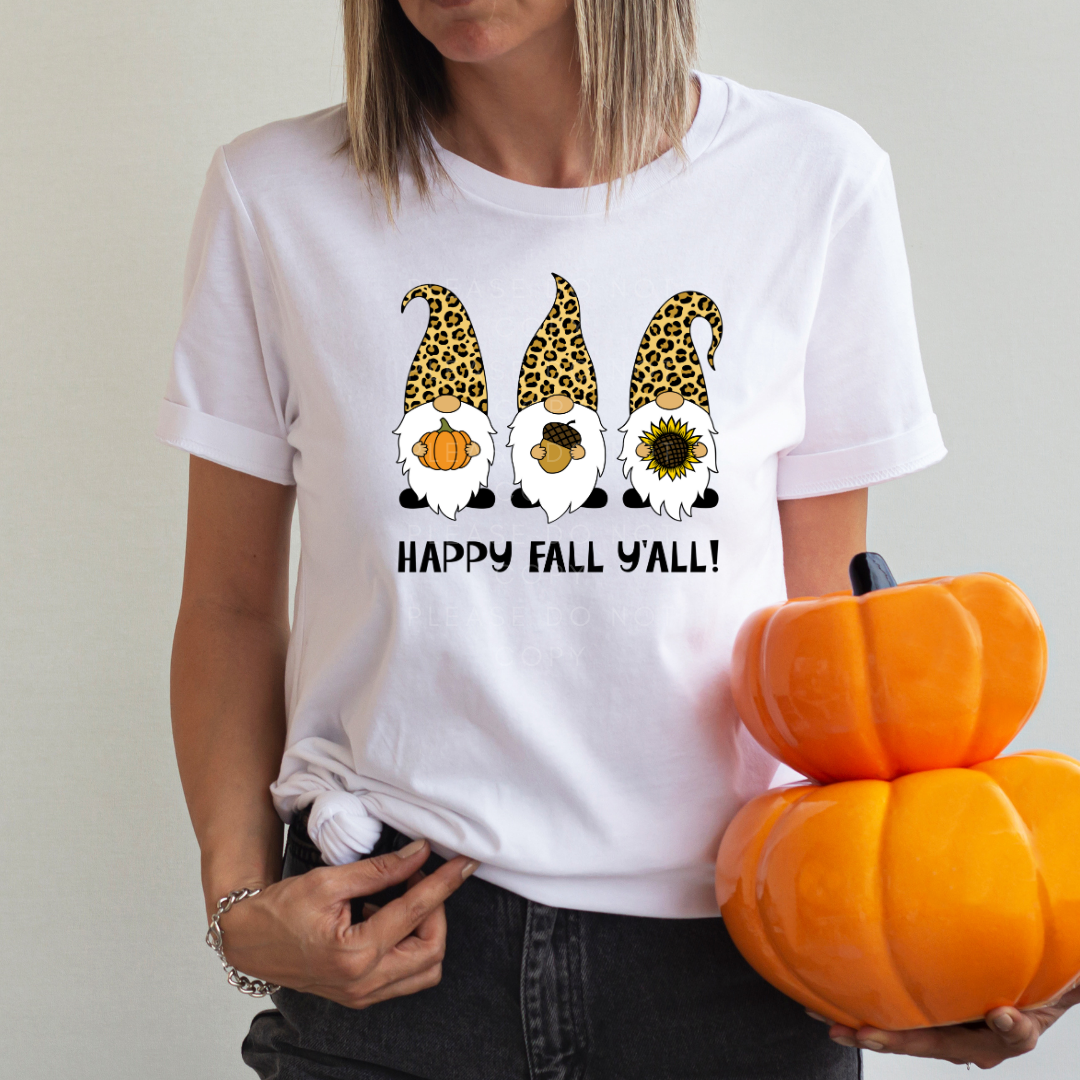 Happy Fall Y'all DTF Full Colour Transfers