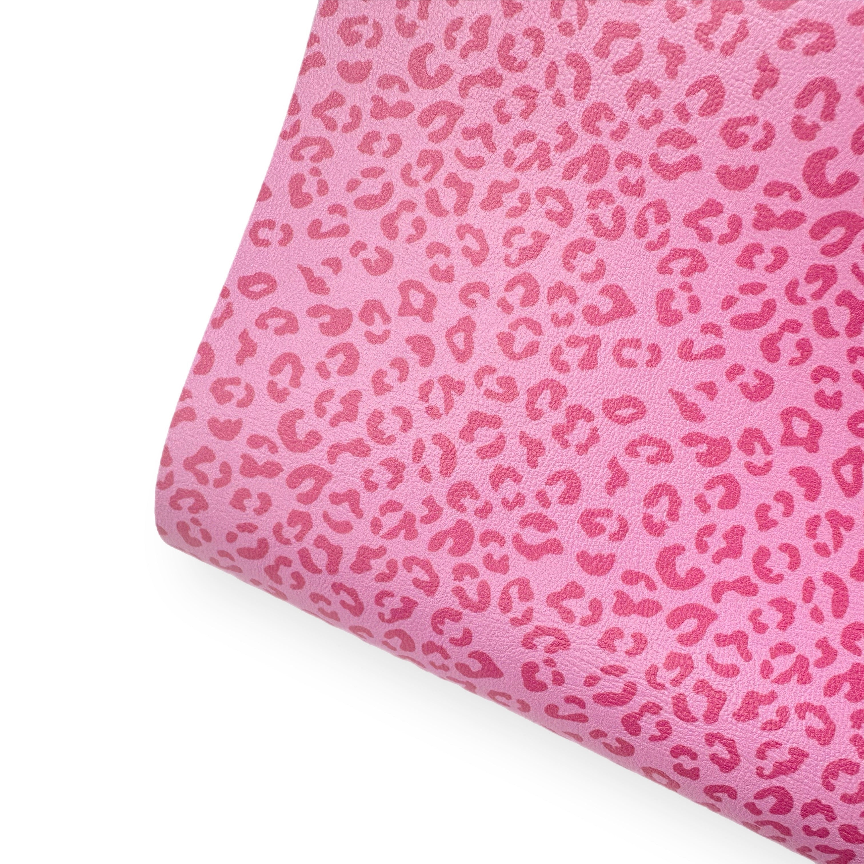 It’s all over Pink Leopard Premium Faux Leather Fabric