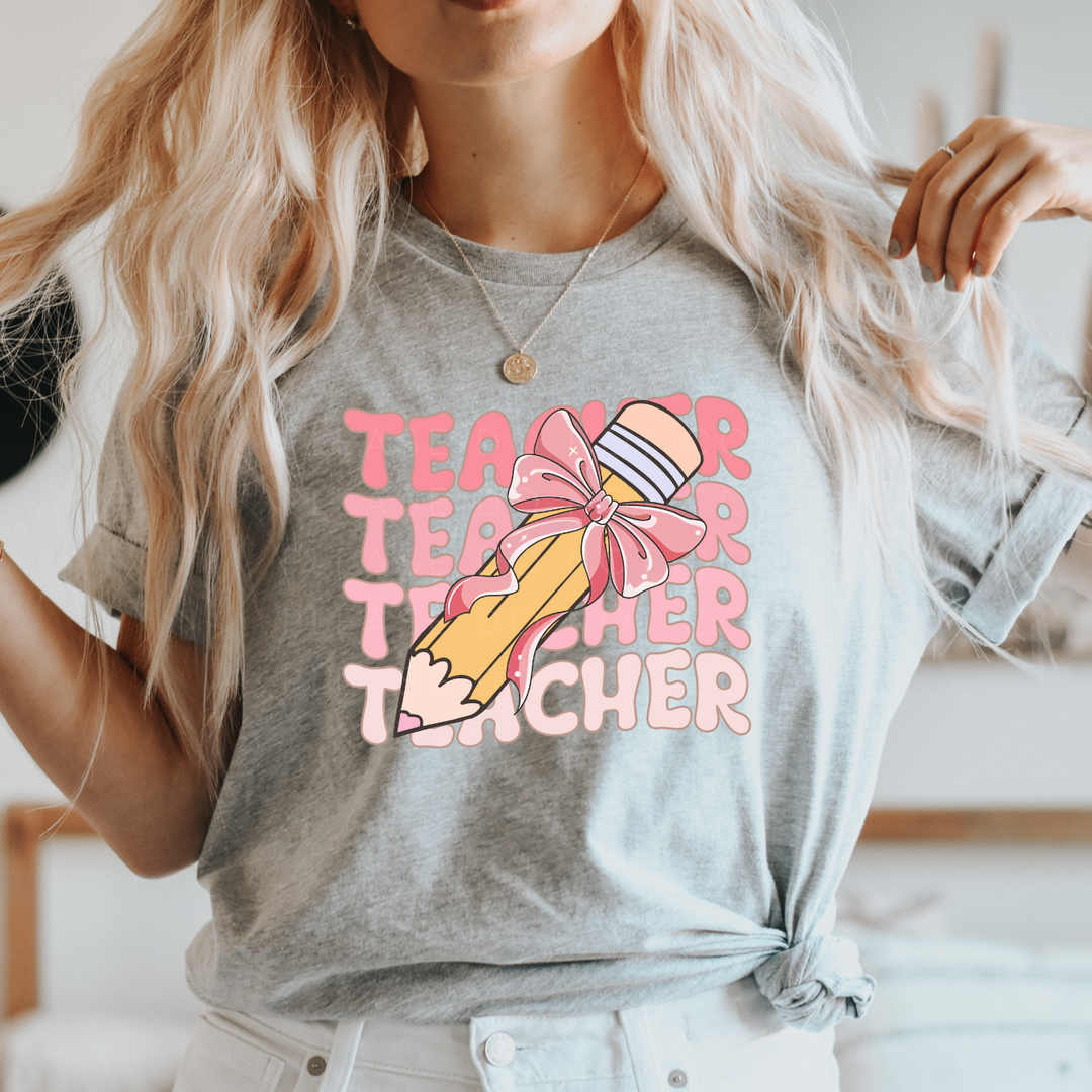 Teacher Writing & Pencil DTF Full Colour Transfers