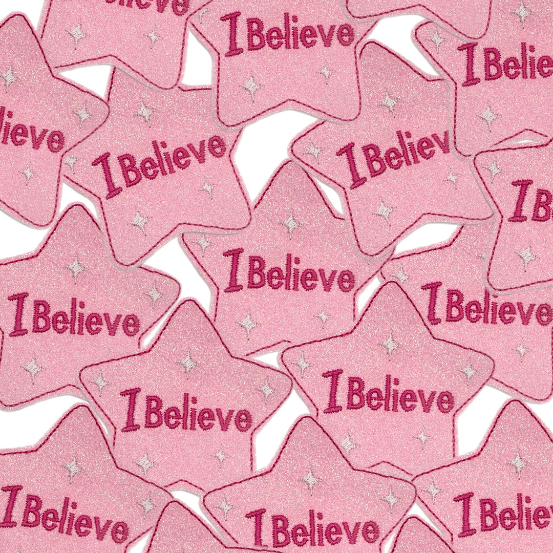 I Believe Shooting Star Badge KIT Feltie- 3 colours