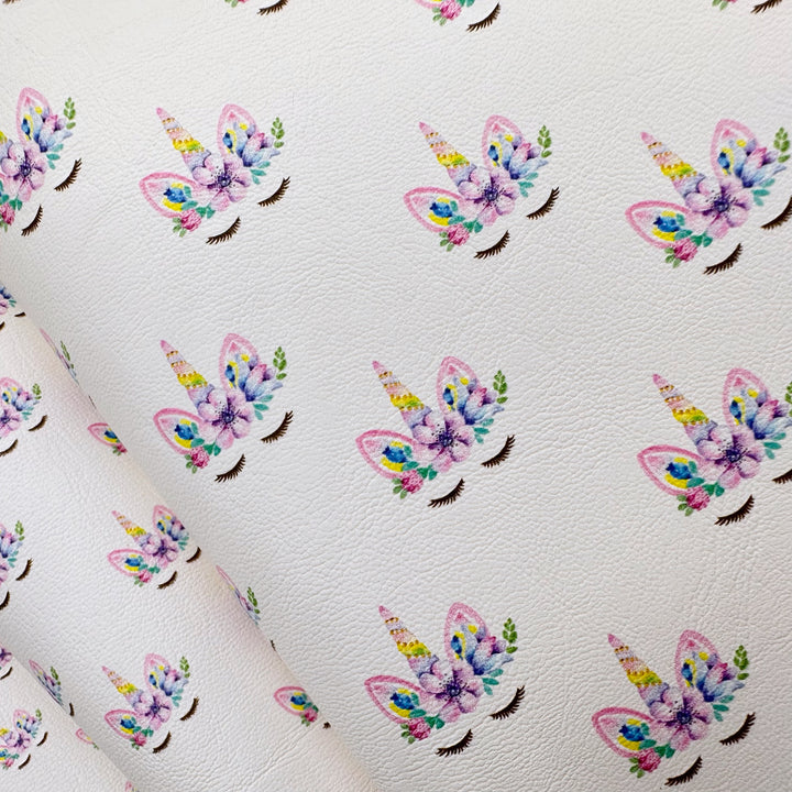 Sleepy Unicorn Premium Faux Leather Fabric Sheets