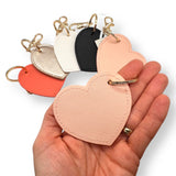 Leather Heart Keyrings