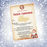 Exclusive Letter From Father Christmas Luxury Personalised Christmas Canvas