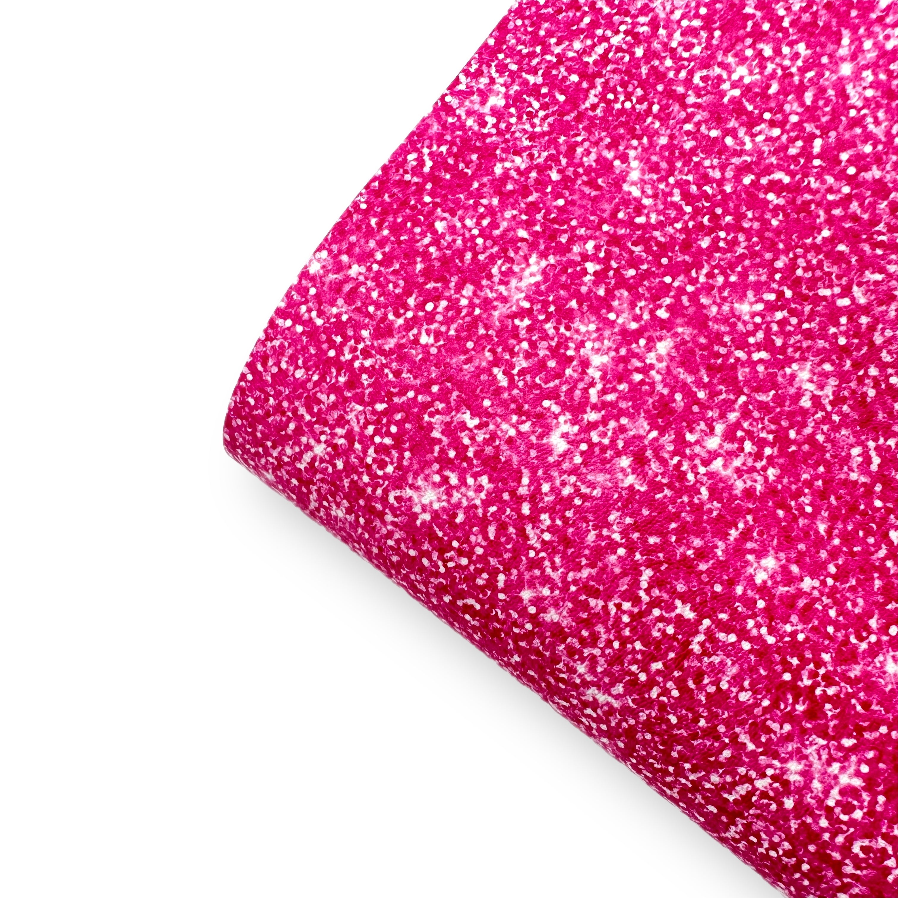 Dolly Pink Faux Glitter Effect Premium Faux Leather Fabric Sheets