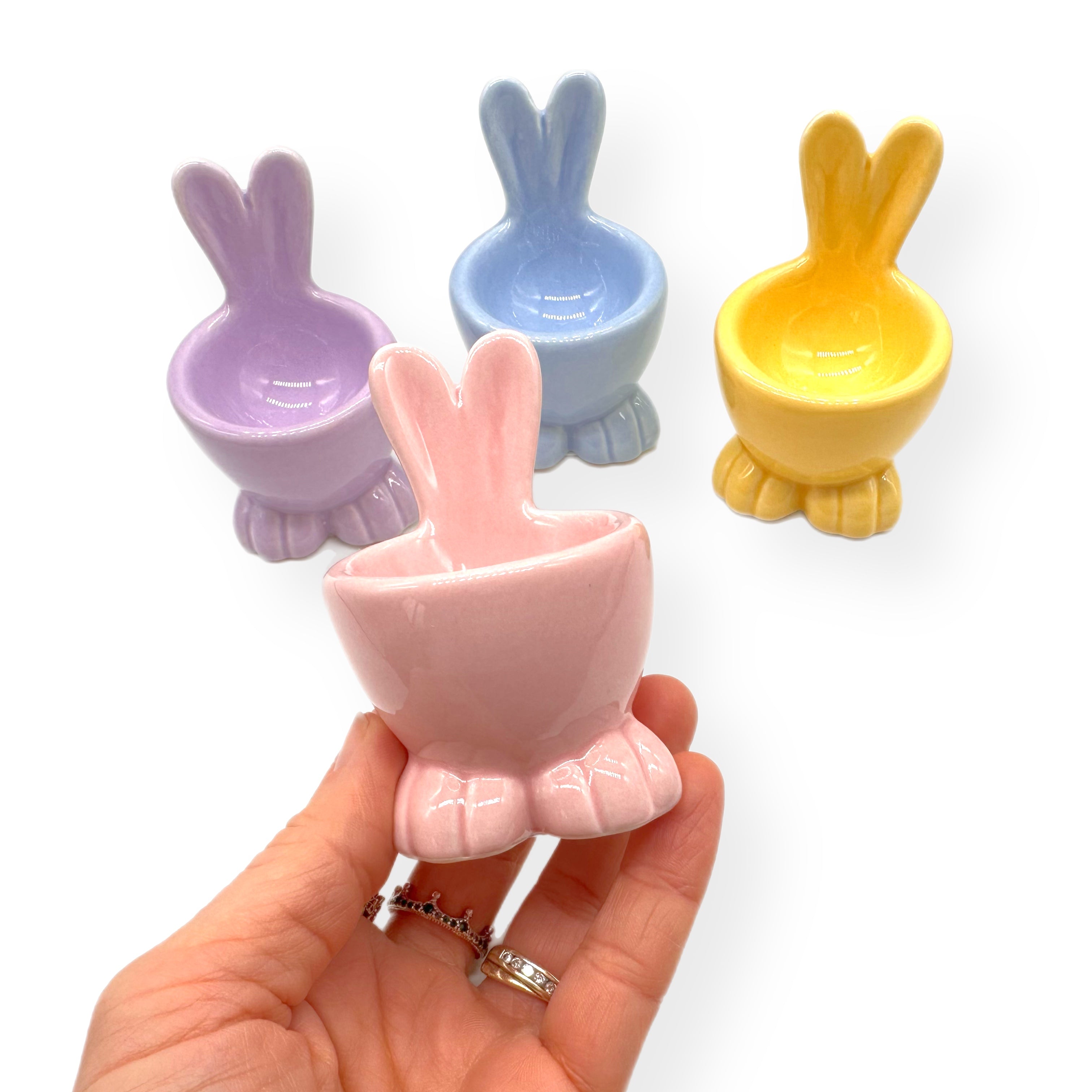 Pastel Easter Bunny Egg Cups