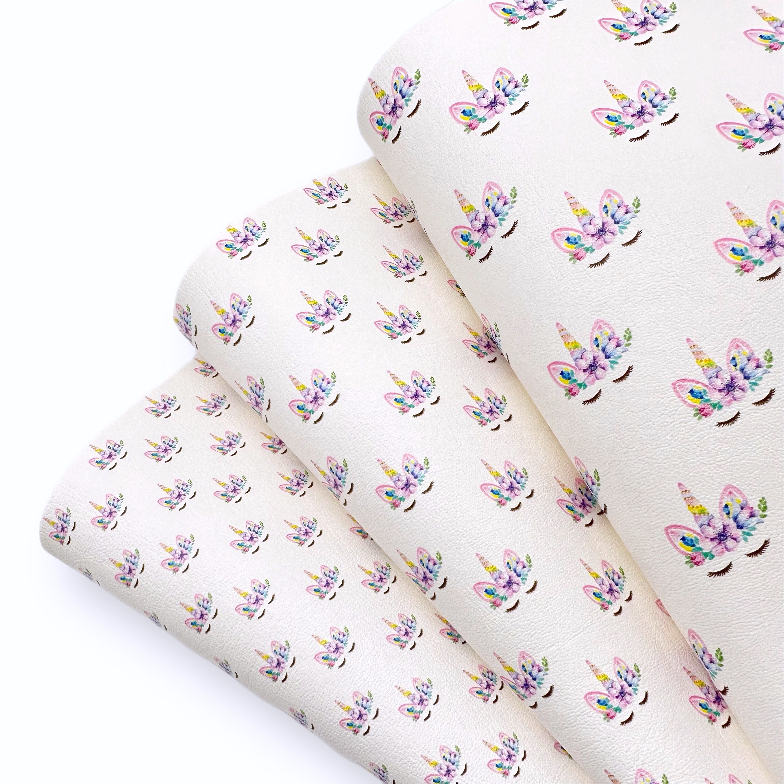 Sleepy Unicorn Premium Faux Leather Fabric Sheets